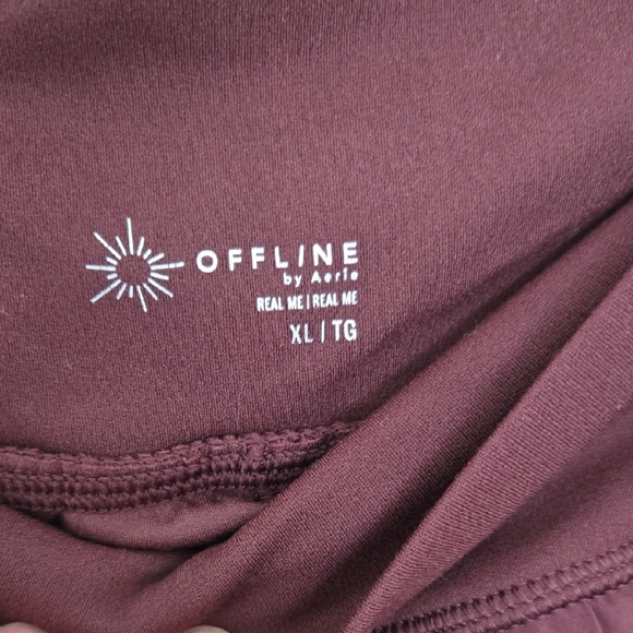 Arie Offline Maroon Pleated Athletic Skirt Preppy Athleasure Spring XL - Picture 3 of 7